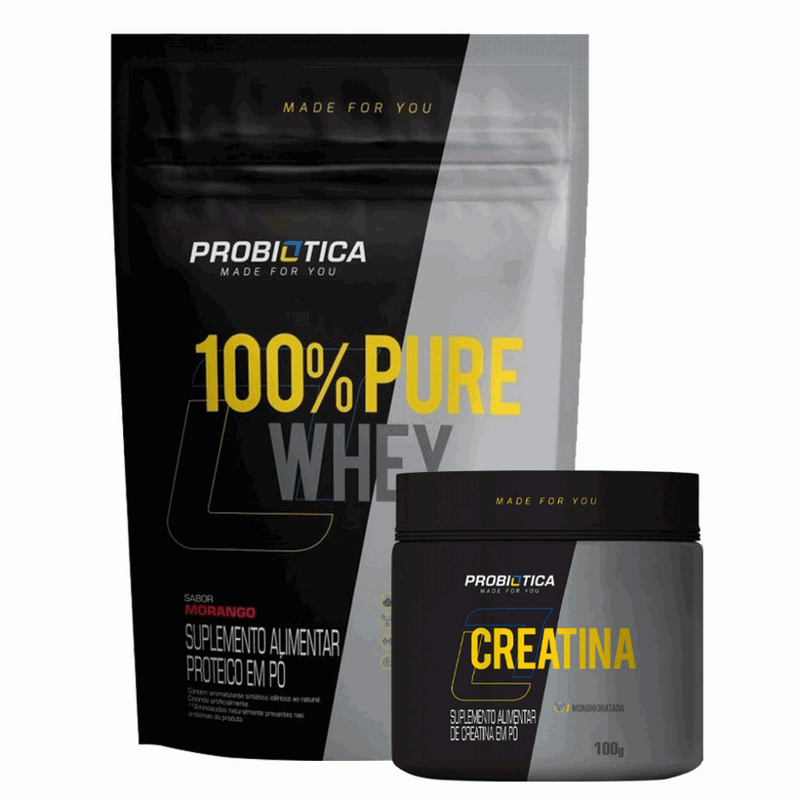 Kit - 100% Pure Whey Refil (900g) + Creatina Pura (100g)