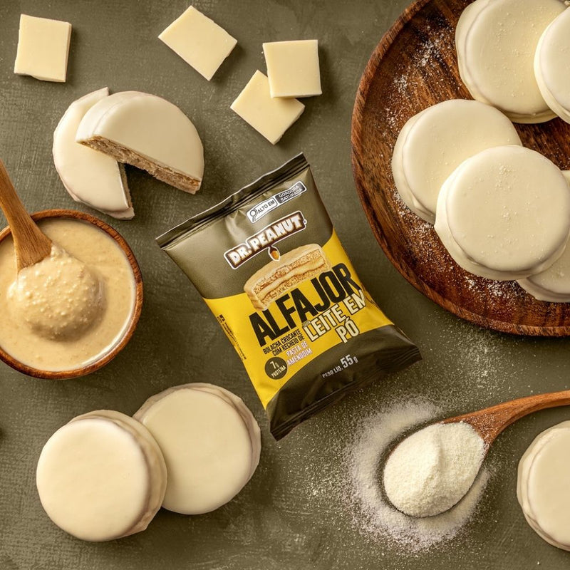 Alfajor Dr. Peanut (55g) - Sabor: Leite em Pó