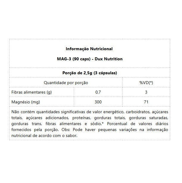 MAG-3 Complex (90 caps) - Padrão: Único