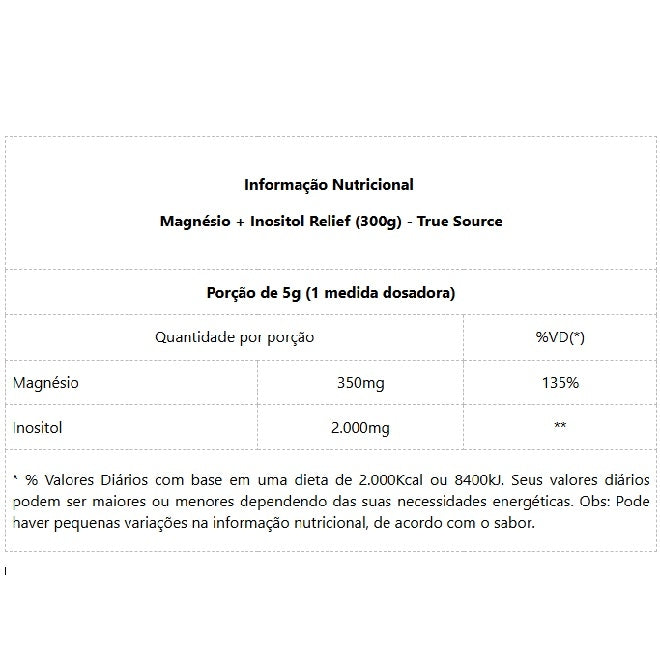 Magnésio + Inositol Relief (300g) - Sabor: Limão