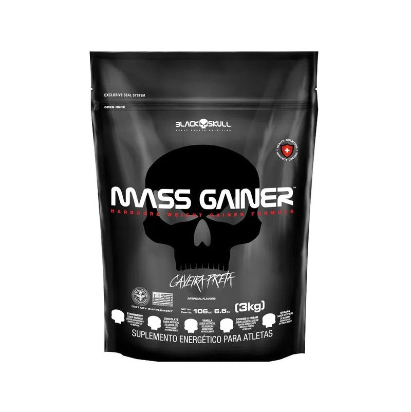 Mass Gainer Refil (3kg) - Sabor: Morango