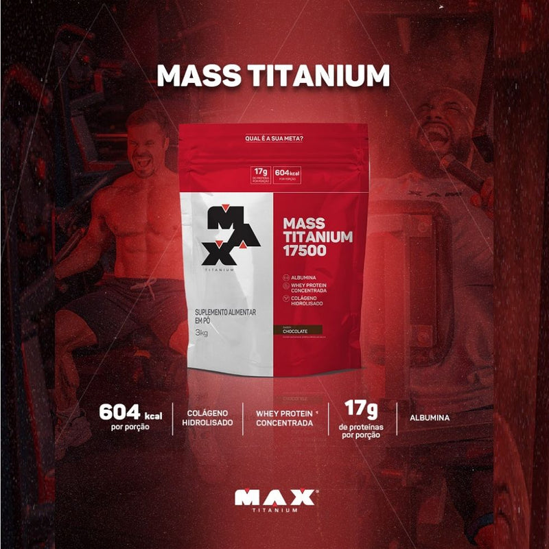 Mass Titanium 17500 (1,4kg) - Sabor: Vitamina de Frutas