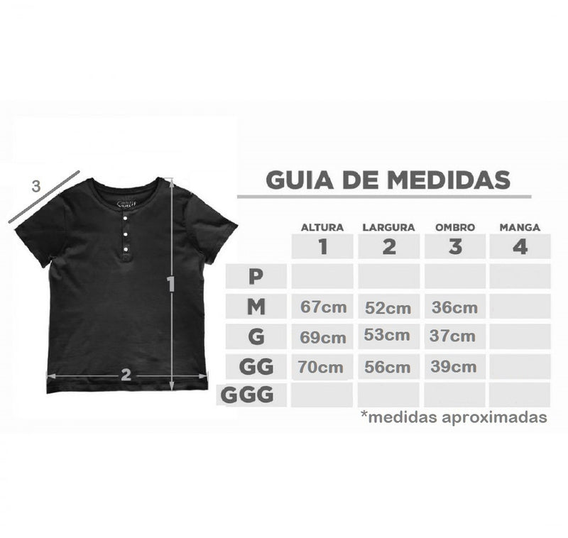 Camiseta Prohibido Preta - Tamanho: GG