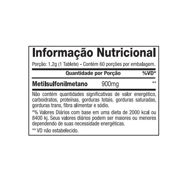 MSM (60 tabs) - Padrão: Único