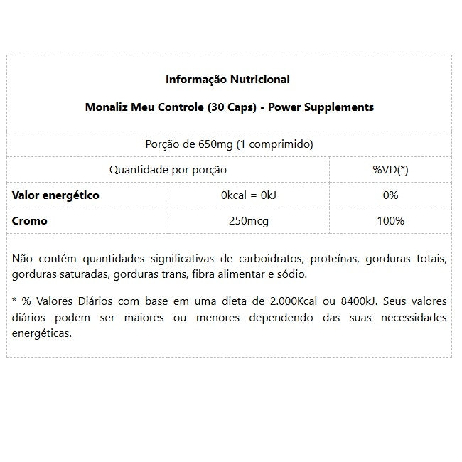 Monaliz Meu Controle (30 caps) - Padrão: Único
