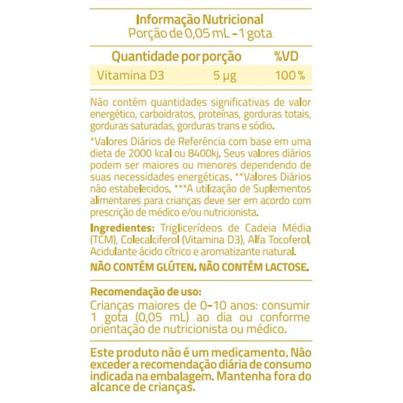 Vitamin D For Baby e Kids (30ml) - Sabor: Framboesa