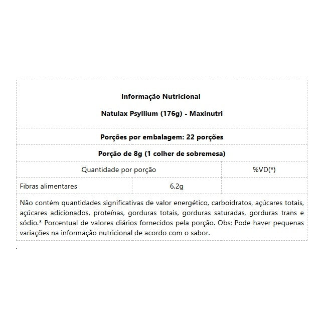 Natulax Psyllium (176g) - Padrão: Único