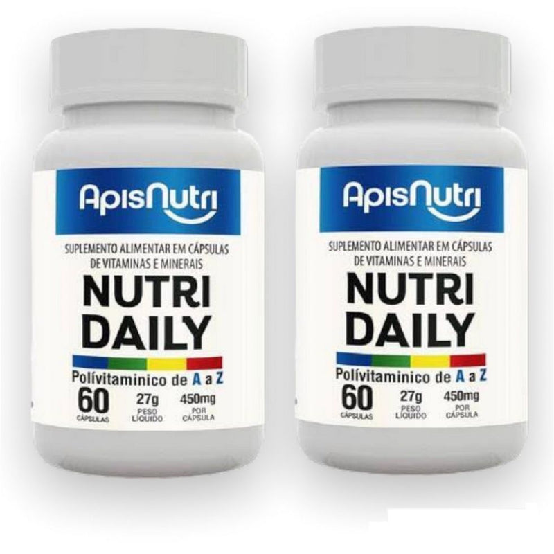 Nutri Daily Polivitaminico A-Z - 450mg (60 caps) - 2 unidades