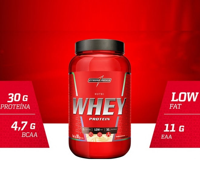Nutri Whey Protein Pote (907g) - Sabor: Cookies e Cream.