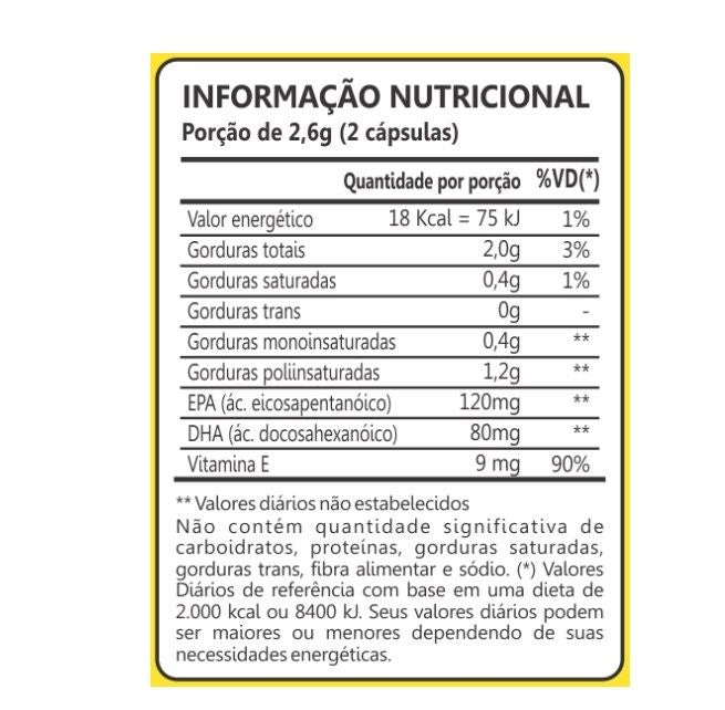 Ômega Triplo 1000mg (60 caps) - Padrão: Único