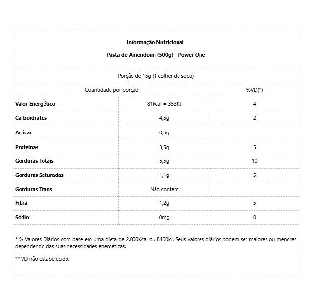 Pasta de Amendoim (500g) - Sabor: Brigadeiro Proteíco