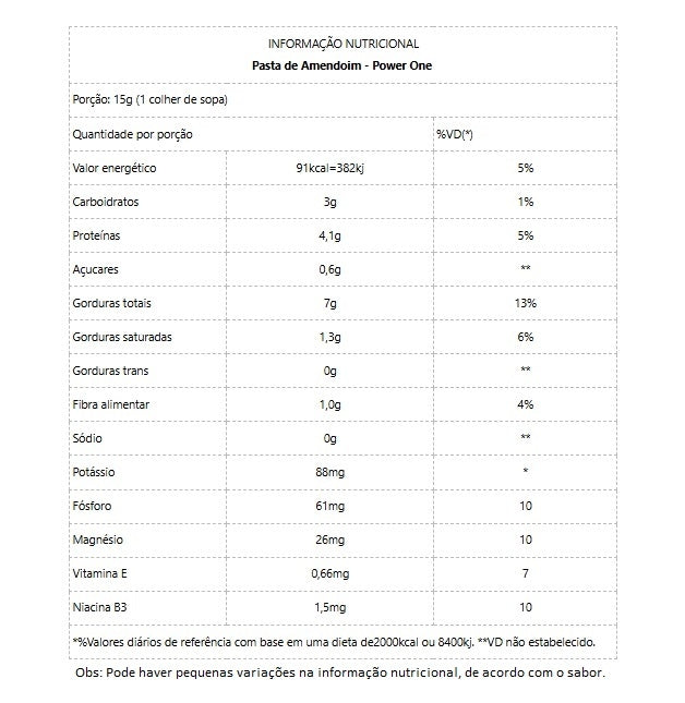 Pasta de Amendoim Sabores Naturais (1,005kg) - Sabor: Crocante