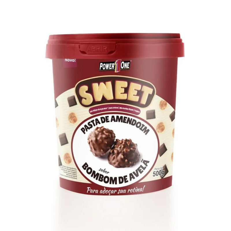 Pasta de Amendoim Sweet (500g) - Sabor: Bombom de Avelã
