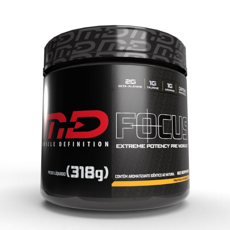 Pre Workout Focus (318g) - Sabor: Frutas Amarelas