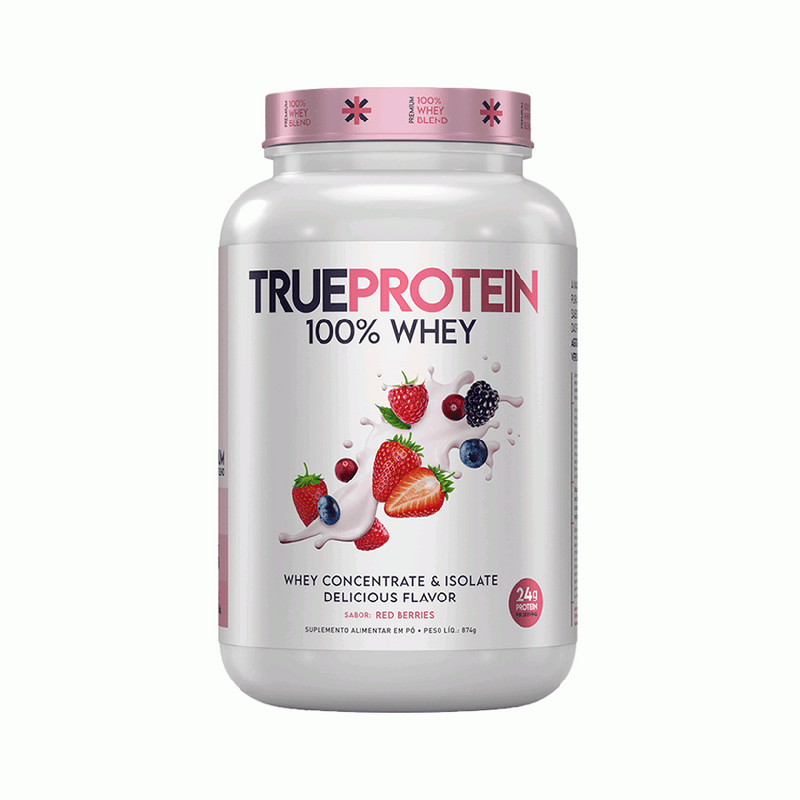 True Protein (874g) - Concentrado e Isolado - Sabor: Red Berries