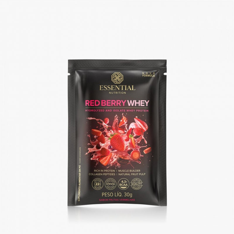 Red Berry Whey Display - 450g / 15 Sachês - Sabor: Frutas Vermelhas