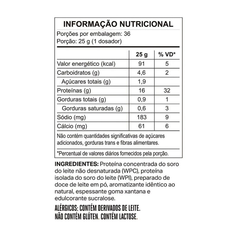 WheyDop-X Refil (900g) - Sabor: Doce de Leite Argentino