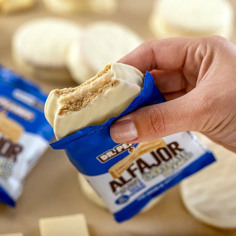 Alfajor Dr. Peanut (Display 12 unid. 55g) - Sabor: Chocolate Branco