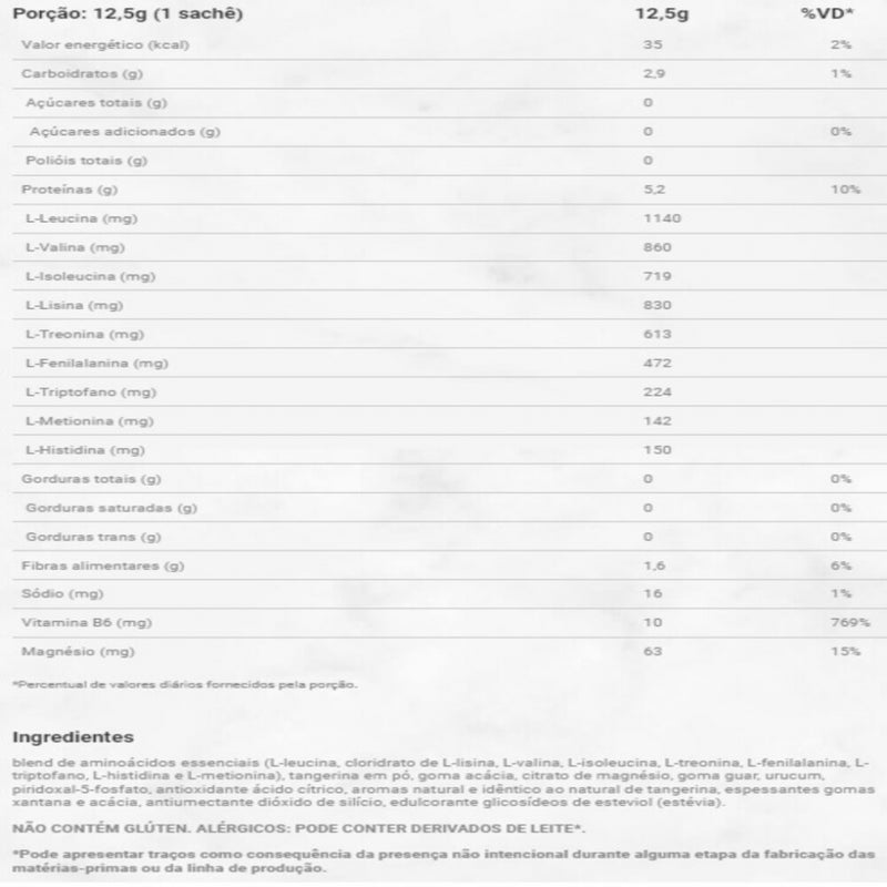 Aminolift Display (30 sachês de 12,5g) - Sabor: Tangerina