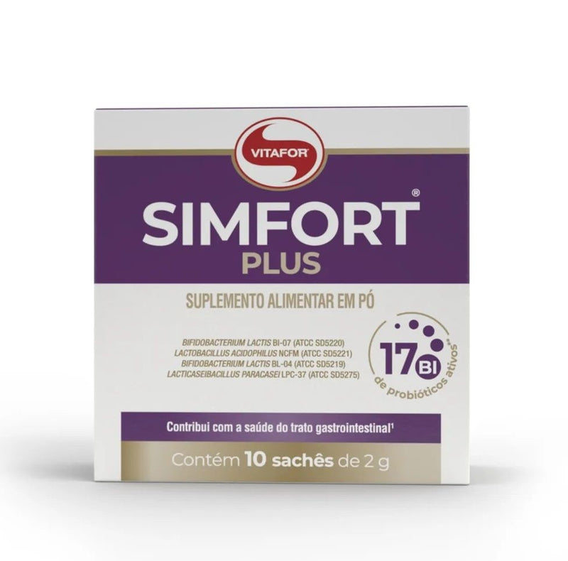 Simfort Plus - Probiótico (Display 10 sachês de 2g) - Padrão: Único
