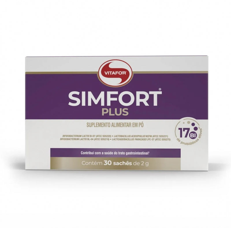 Simfort Plus - Probiótico (Display 30 sachês de 2g) - Padrão: Único