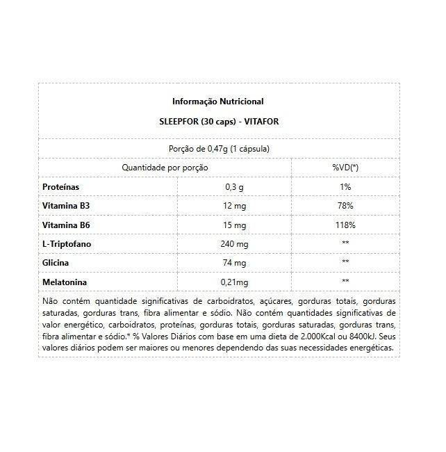SleepFor 470mg (30 caps) - Padrão: Único