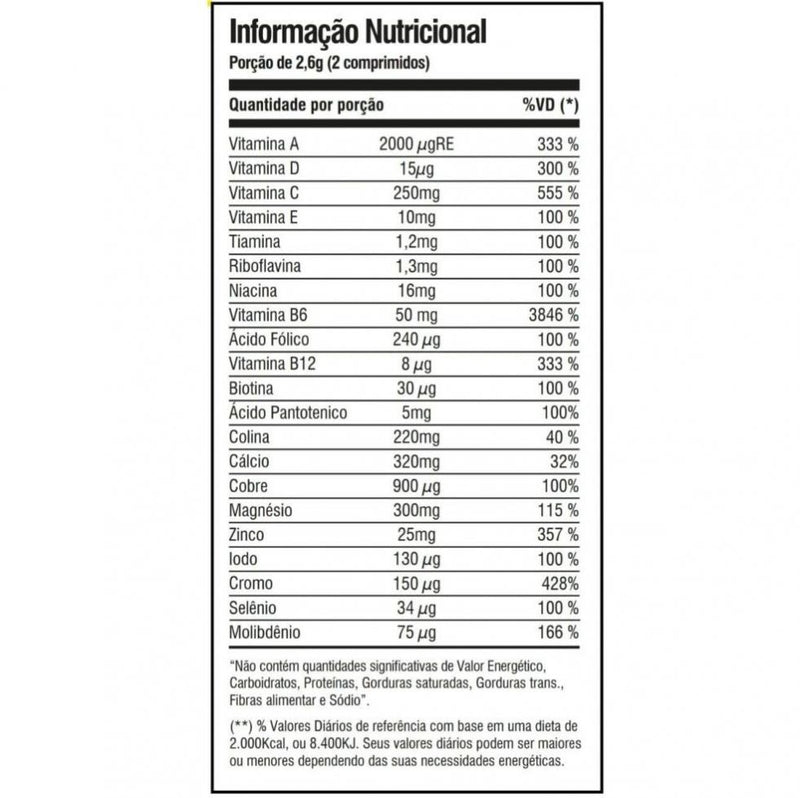 Spartan Polivitaminico (60 caps) - Padrão: Único