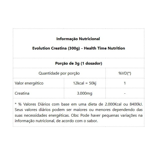 Evolution Creatina (300g) - Padrão: Único