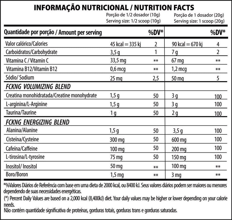 FCKNG Booster (600g) - Sabor: Maçã Verde