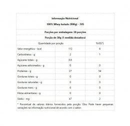 Whey Isolated (900g) - Sabor: Baunilha