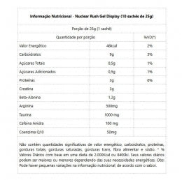 Nuclear Rush Gel Sachê (25g) - Sabor: Guaraná