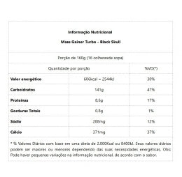 Mass Gainer Turbo Refil (1,6kg) - Sabor: Chocolate