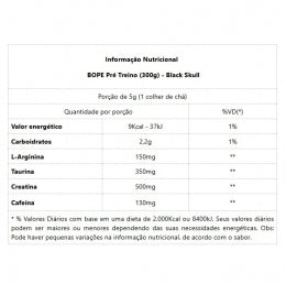 BOPE Pré Treino (300g) - Sabor: Fruit Punch