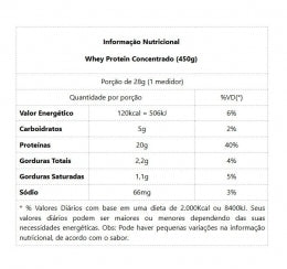 Whey Protein Concentrado Pote (450g) - Sabor: Butter Cookies.