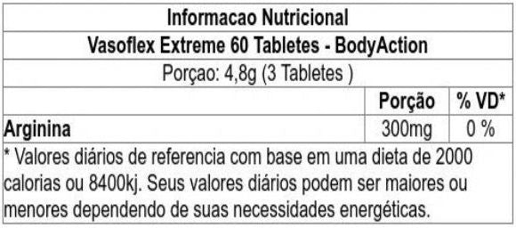 Vasoflex Extreme (60 tabs) - Padrão: Único