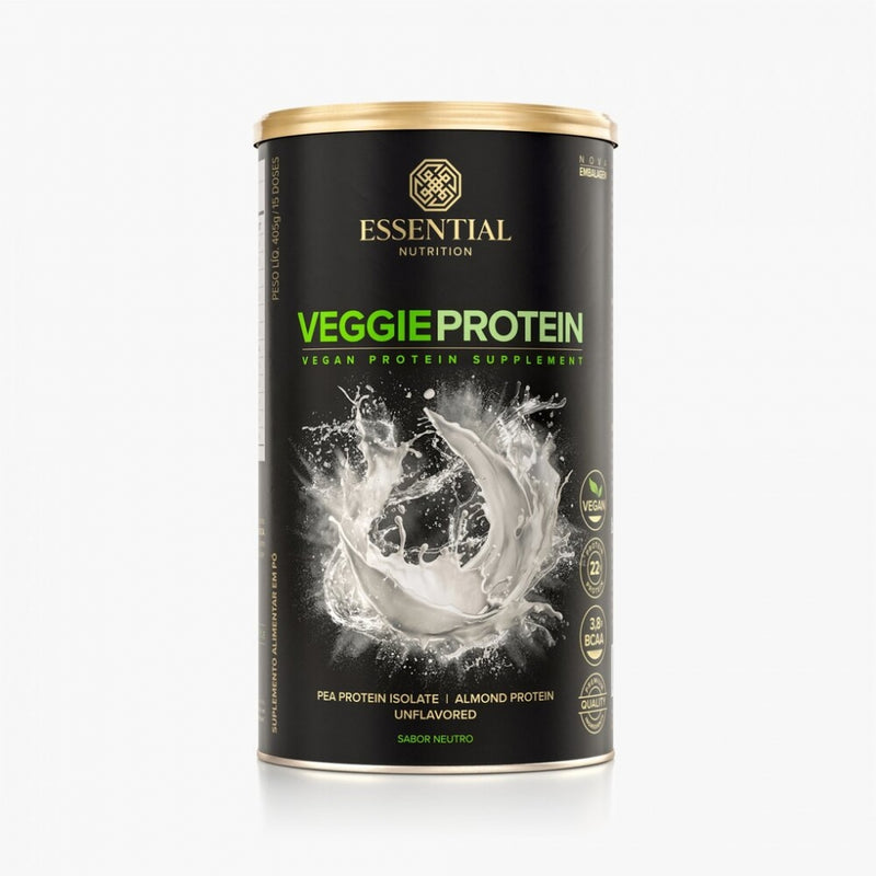 Veggie Protein 100% Vegetal Lata - Sabor: Neutro (405g)