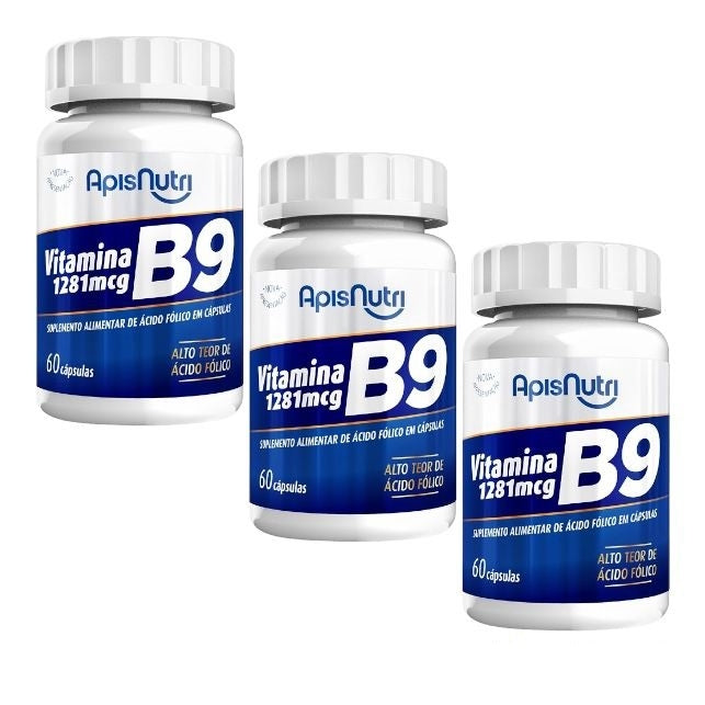 Vitamina B9 - 1281mcg (60 caps) - Padrão: Único