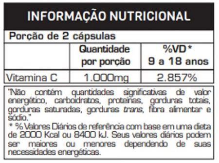 Vitamina C 500mg (60 caps) - Padrão: Único
