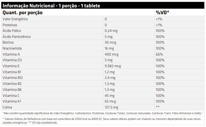 Vitaplex (100 Tabs) - Padrão: Único