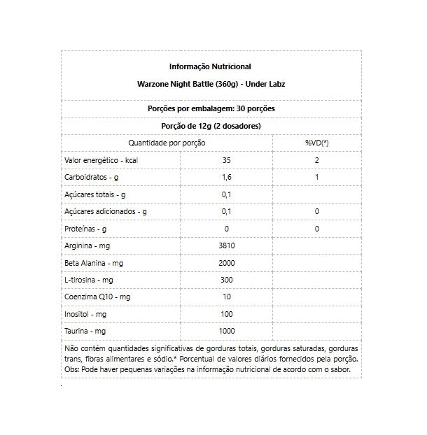 Warzone Night Battle (360g) - Sabor: Purple Blast