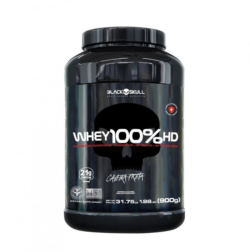 Whey 100% HD Pote (900g) - Sabor: Baunilha