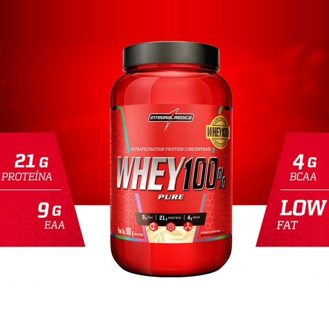 Whey 100% Pure Pote (907g) - Sabor: Chocolate (900g)