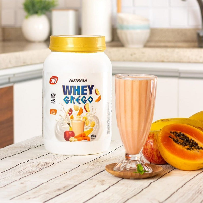 Whey Grego (900g) - Sabor: Vitamina de Frutas