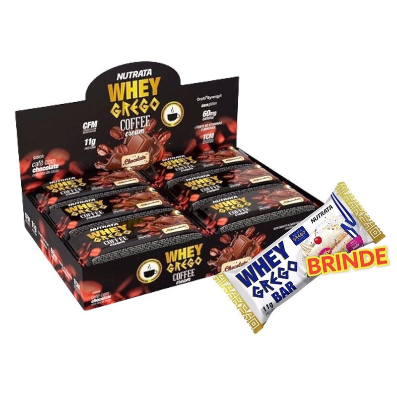 Whey Grego Bar (Display c/12 unid - 40g) + Whey Grego Bar (40g)