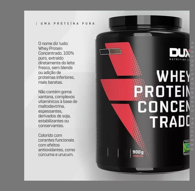 Whey Protein Concentrado Pote (900g) - Sabor: Baunilha