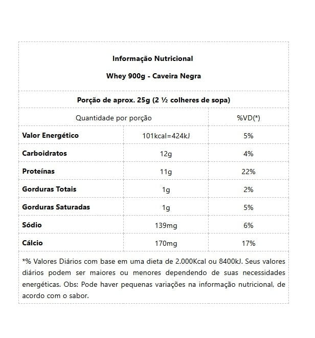 Whey Protein Pote (900g) - Sabor: Morango.