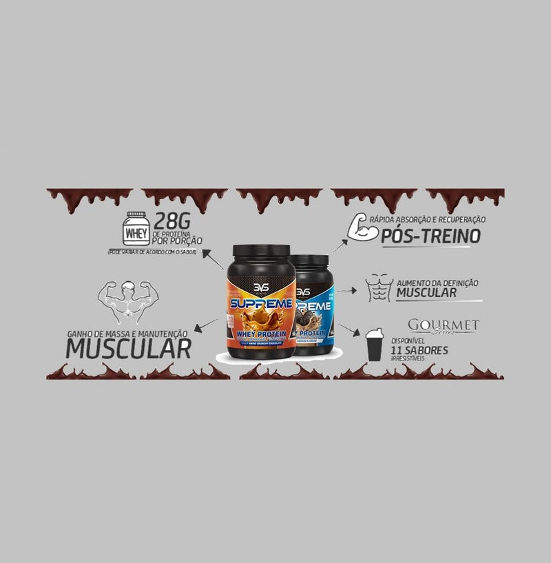 Whey Supreme (900g) - Sabor: Chocolate c/ Coco