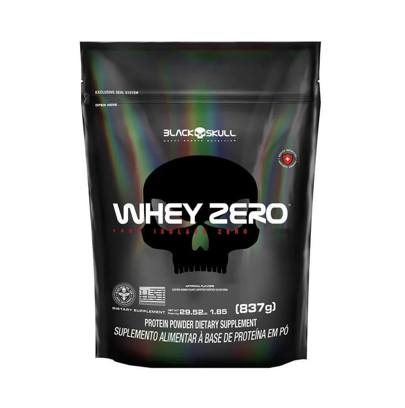 Whey Zero Refil (837g) - Sabor: Baunilha.