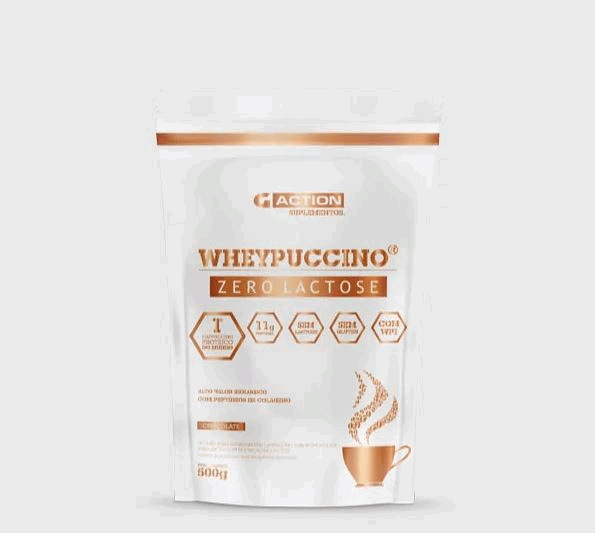 Wheypuccino Refil (500g) - Sabor: Chocolate (zero lactose)