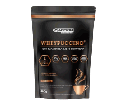 Wheypuccino Refil (500g) - Sabor: Tradicional